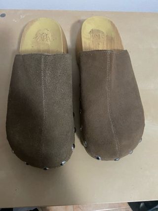 Sandalias Zara Marrón Talla 38 Mujer