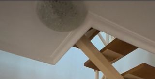 Lámpara de techo cristal transparente