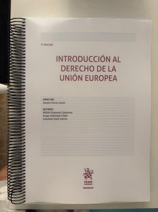 Introducción al Derecho de la Unión Europea 3ª ...