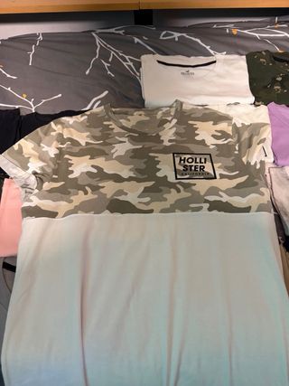 Lote 18 Camisetas Hollister Talla M