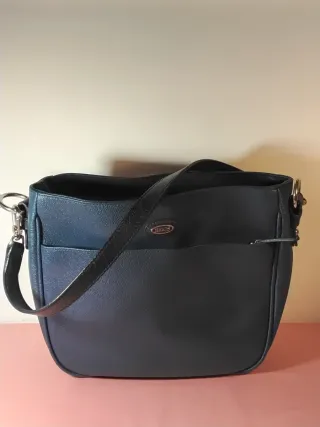 Tris 3 borse vintage nere e blu