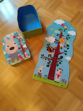 Puzzle infantil animales bosque