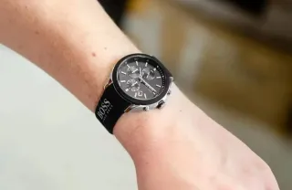 Reloj Hugo Boss Negro y Plateado