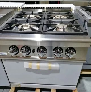 Cocina Industrial 4 fuegos Acero Inoxidable