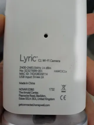 Cámara WiFi Honeywell Lyric C1 Full HD
