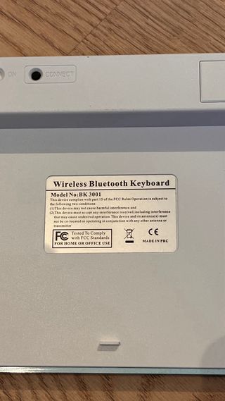 Teclado inalámbrico Bluetooth Azul SilverHT