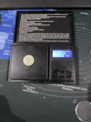 Moneda 1/2 Franco Suizo 1943 Plata