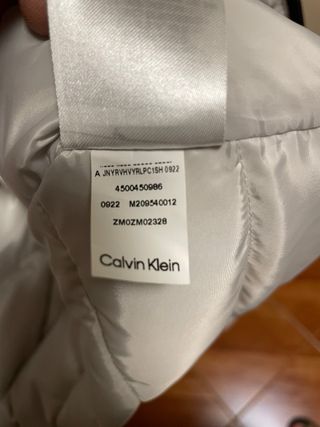 Giacca Calvin Klein bianca trapuntata
