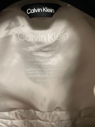 Giacca Calvin Klein bianca trapuntata
