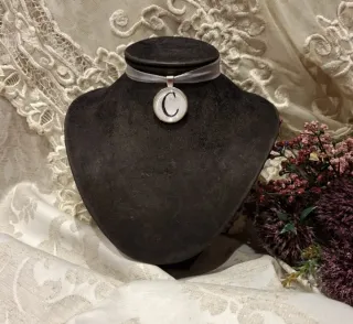 Collar Camafeo Inicial para fallera,huertana