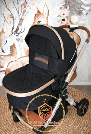 Carrito bebé 3 en 1 negro