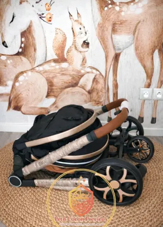 Carrito bebé 3 en 1 negro