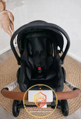 Carrito bebé 3 en 1 negro