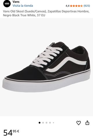 Zapatillas Vans Old Skool Negras Talla 38