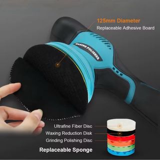 Pulidora Orbital 2 Baterías y Pads