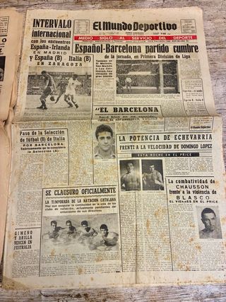 14 periódicos Mundo Deportivo - Años 50