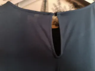 Vestido Midi Azul Marino Corte Fluido