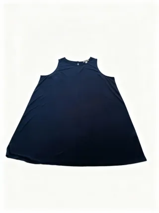 Vestido Midi Azul Marino Corte Fluido