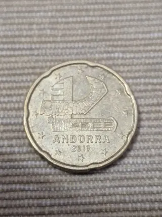 Moneda 20 céntimos Andorra 2019