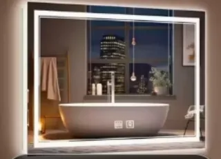 Espejo Baño con Luz Antivaho 60x40