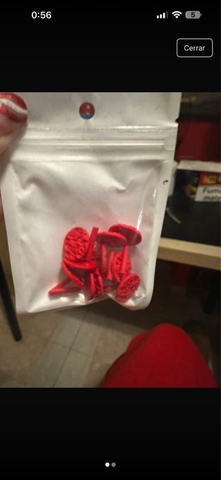 Accesorios pendientes Shein rojos