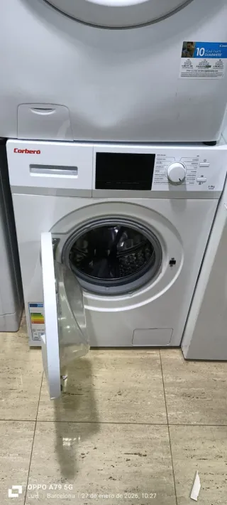 Lavadora Corbero Carga  6 KG Frontal Blanca