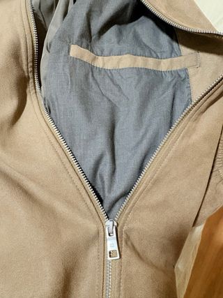 Chaqueta Bomber Suede Marrón XXL