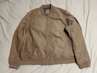 Chaqueta Bomber Suede Marrón XXL