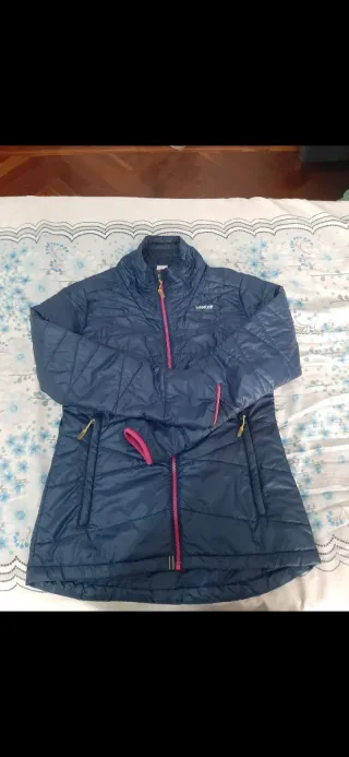 Chaqueta acolchada mujer azul
