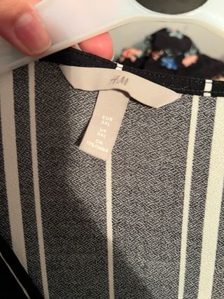 Vestido rayas blanco y negro