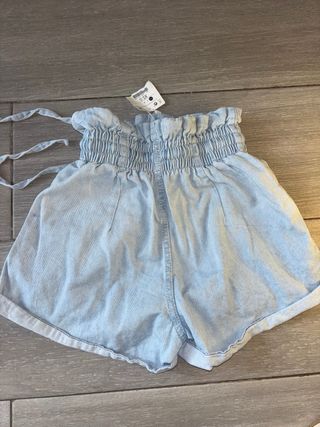 Pantalón vaquero corto tiro alto XS