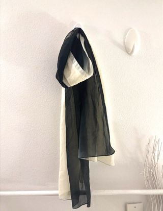 Foulard Seta Bianco e Nero