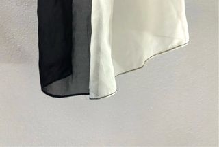 Foulard Seta Bianco e Nero