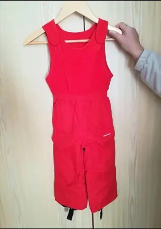 Mono de esquí para niños rojo