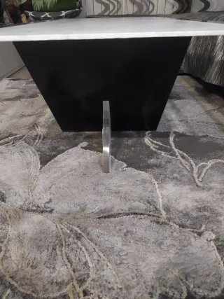 Mesa de centro moderna cristal y madera