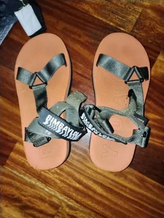 Sandalias Bimba y Lola Negras y Naranjas