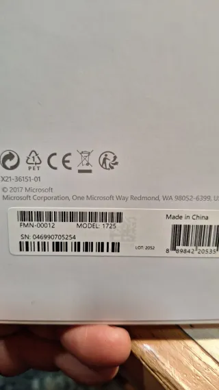 Teclado Microsoft Surface Pro 1725 Negro