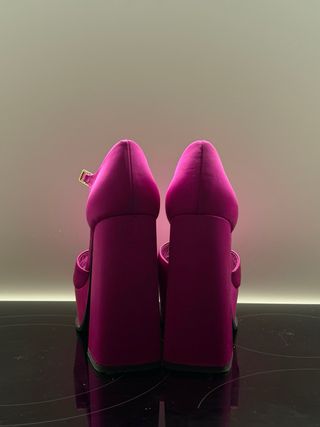 Sandalias Plataforma Rosa/Morado