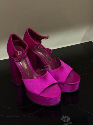 Sandalias Plataforma Rosa/Morado