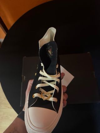 Converse plataforma negras talla 39,5