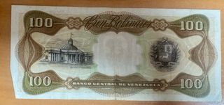 Billetes venezuela años 80