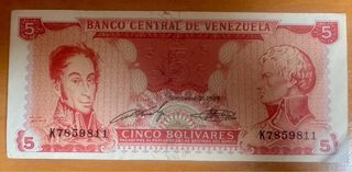 Billetes venezuela años 80