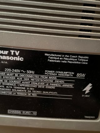 Televisor Panasonic Quintrix Antiguo crt