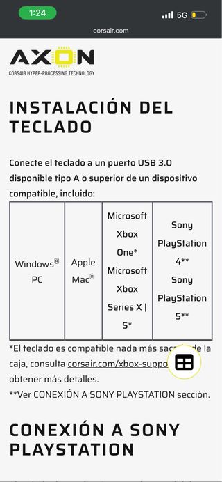 Corsair Vanguard Pro 96 Teclado Gaming