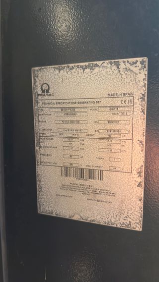 Grupo electrógeno Pramac 16 kva