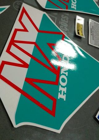 Autocolantes para honda NX 250 - branca