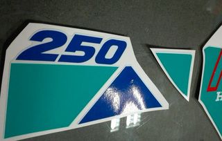 Autocolantes para honda NX 250 - branca