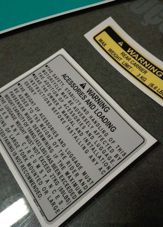 Autocolantes para honda NX 250 - branca