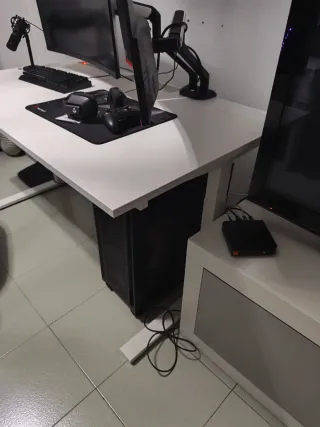 Escritorio oficina gamer blanco