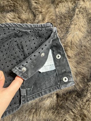 Top Zara brillos un hombro Talla XL